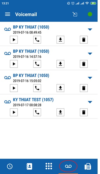 Voice mail trên tổng đài VPBX