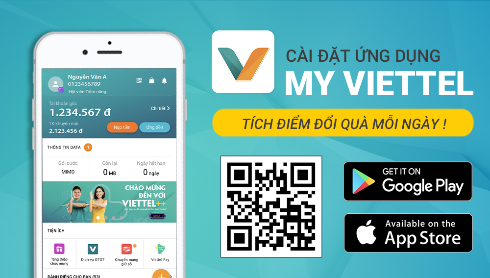 Hướng dẫn cài đặt app My Viettel